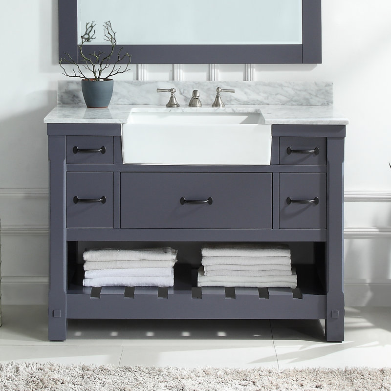 Gracie Oaks Mantra 48'' Single Bathroom Vanity with Top & Reviews Wayfair